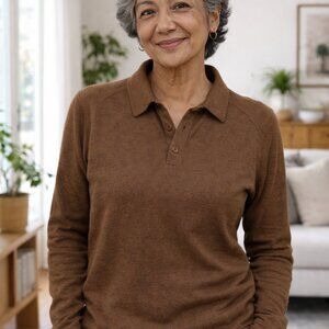 Vintage Norman Todd Wool Long Sleeve Shirt Size 8